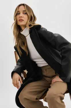 Femme LAMARQUE ABIGAIL | Manteau Réversible En Fausse Peau De Mouton