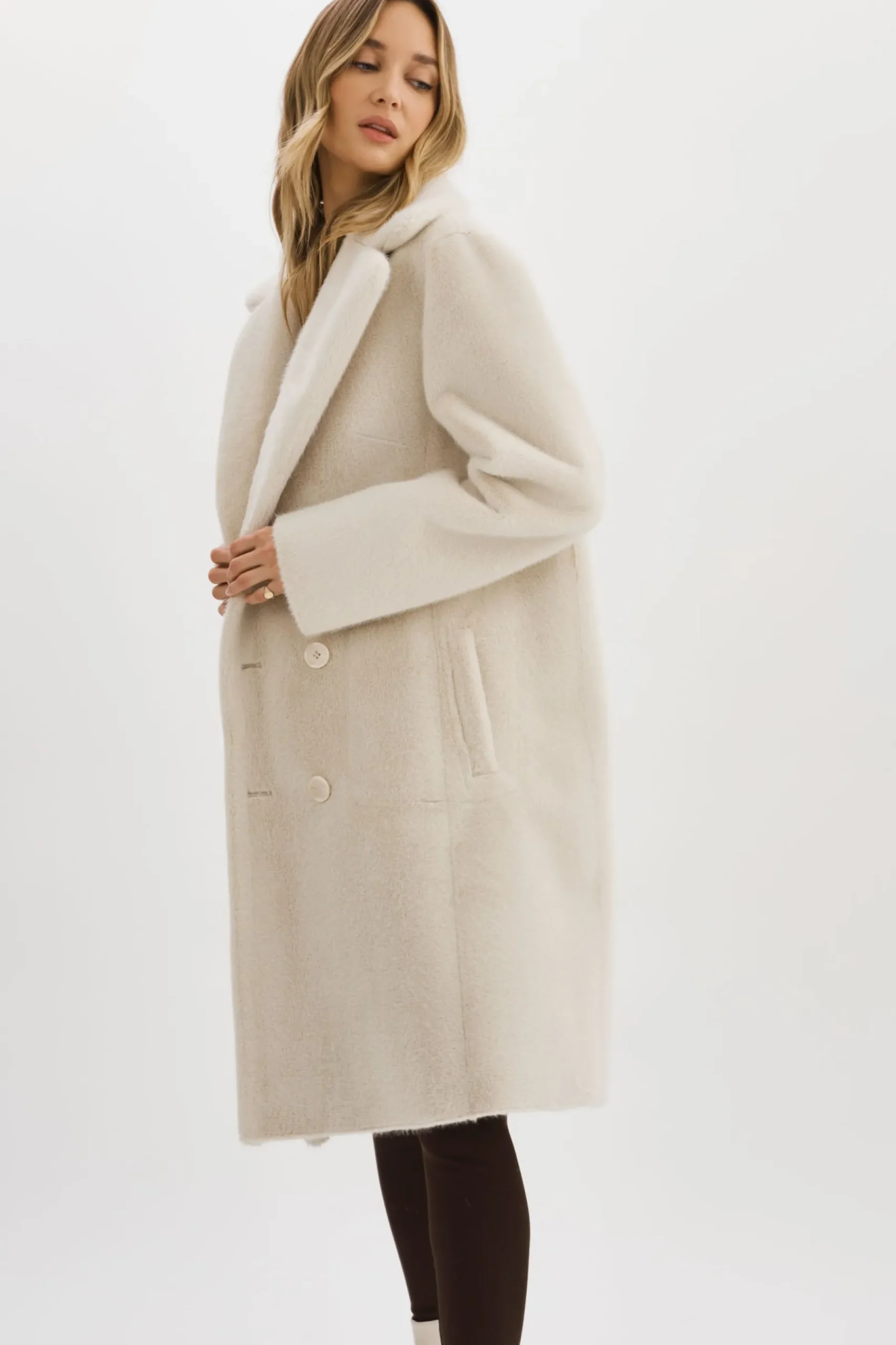 Femme LAMARQUE ABIGAIL | Manteau Réversible En Fausse Peau De Mouton