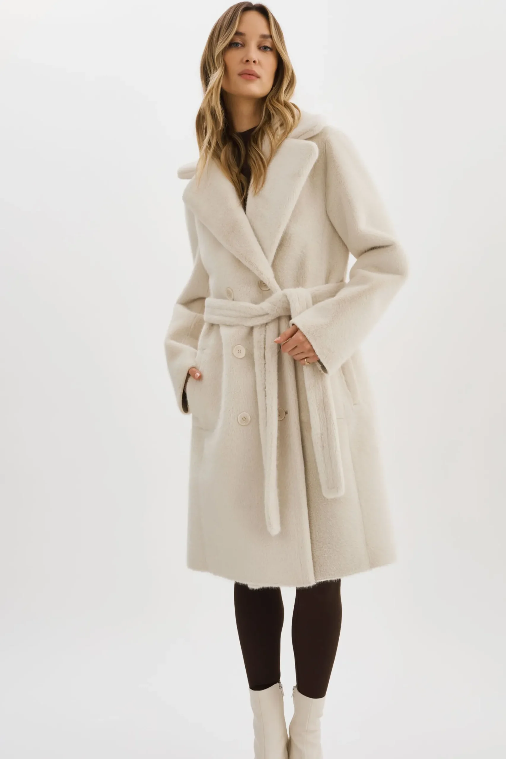 Femme LAMARQUE ABIGAIL | Manteau Réversible En Fausse Peau De Mouton