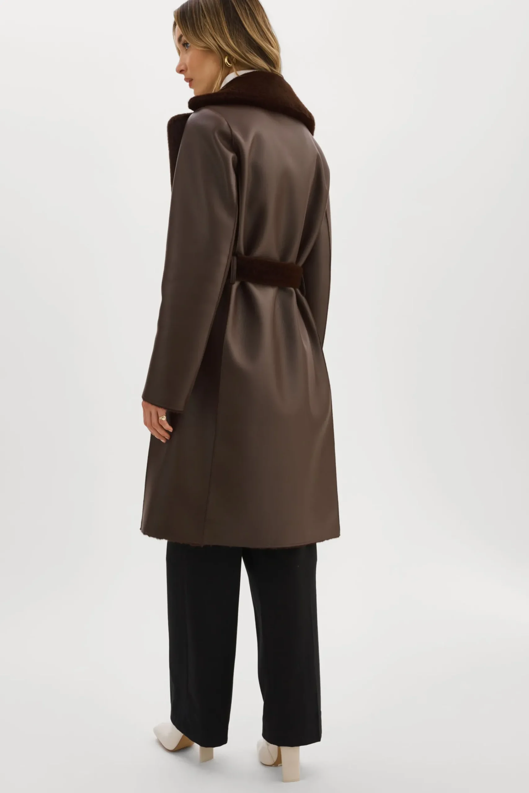 Femme LAMARQUE ABIGAIL | Manteau Réversible En Fausse Peau De Mouton