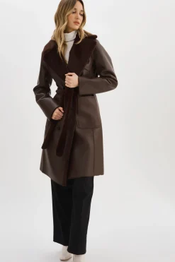 Femme LAMARQUE ABIGAIL | Manteau Réversible En Fausse Peau De Mouton