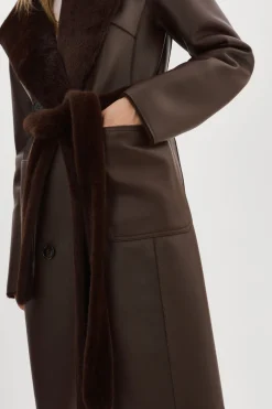 Femme LAMARQUE ABIGAIL | Manteau Réversible En Fausse Peau De Mouton