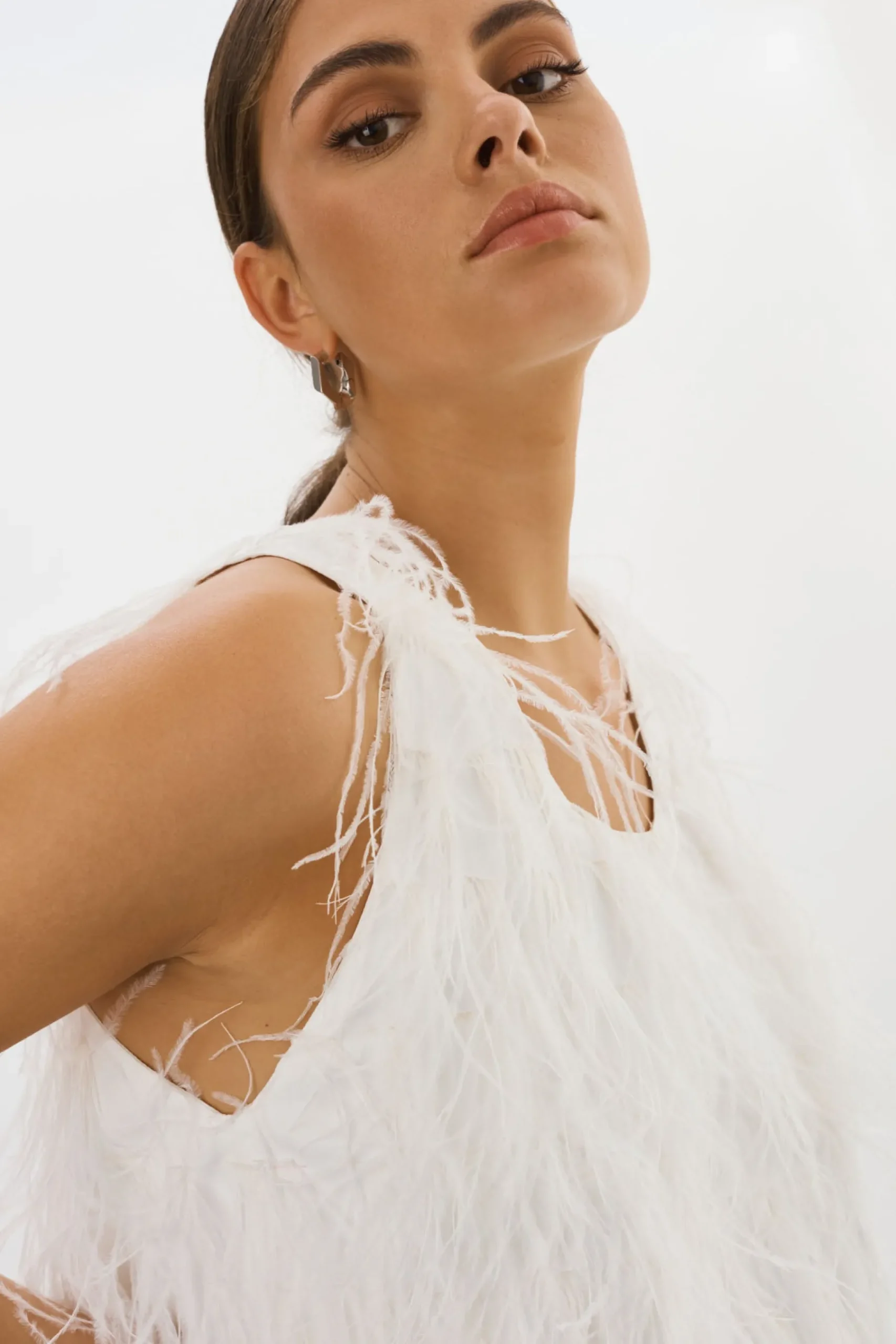 Femme LAMARQUE ABRIELLE | Haut à Plumes D'autruche