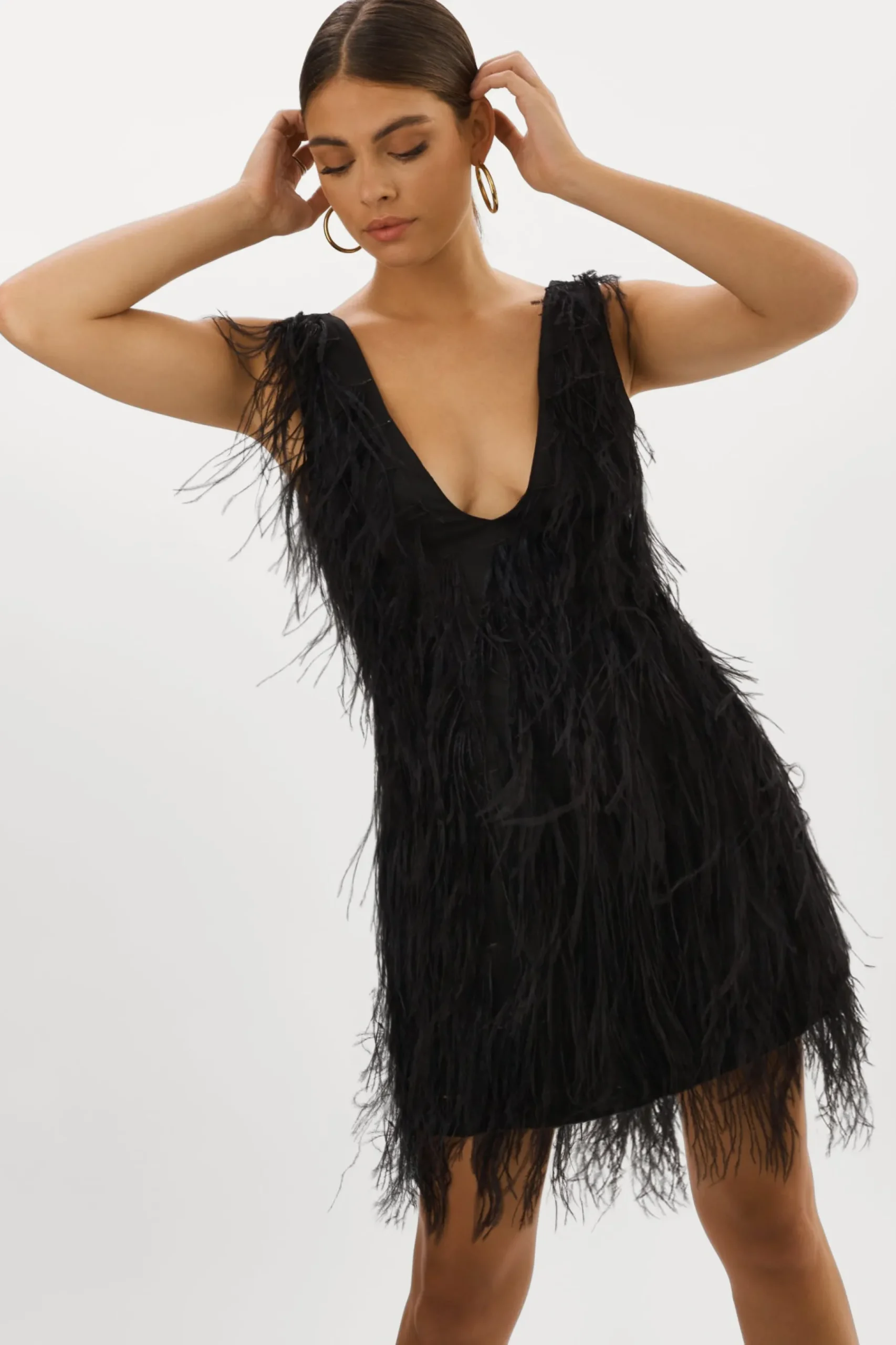 Femme LAMARQUE ALENA | Robe à Plumes