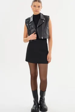 Femme LAMARQUE AMALIA | Leather Biker Vest