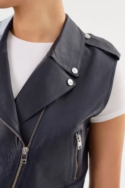 Femme LAMARQUE AMALIA | Leather Biker Vest