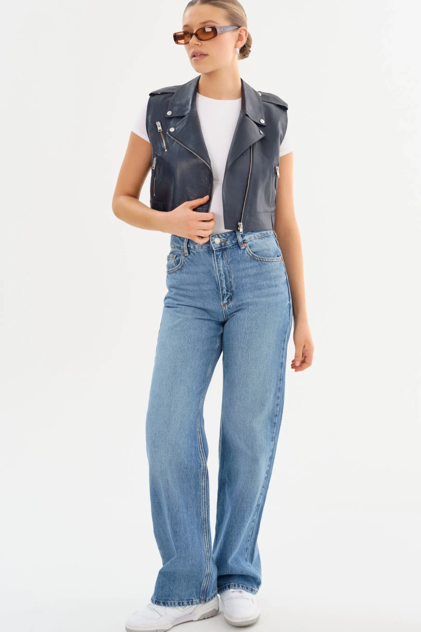 Femme LAMARQUE AMALIA | Leather Biker Vest