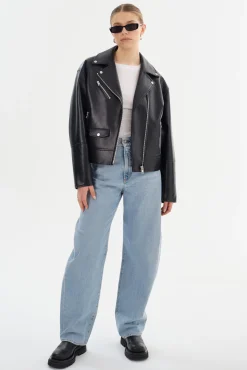 Femme LAMARQUE ANDRADE | Recycled Leather Biker Jacket