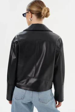 Femme LAMARQUE ANDRADE | Recycled Leather Biker Jacket