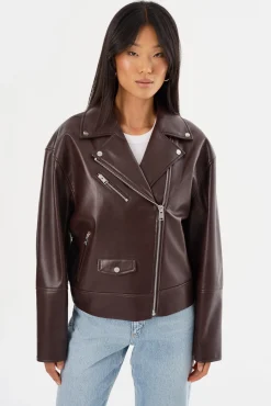 Femme LAMARQUE ANDRADE | Recycled Leather Biker Jacket