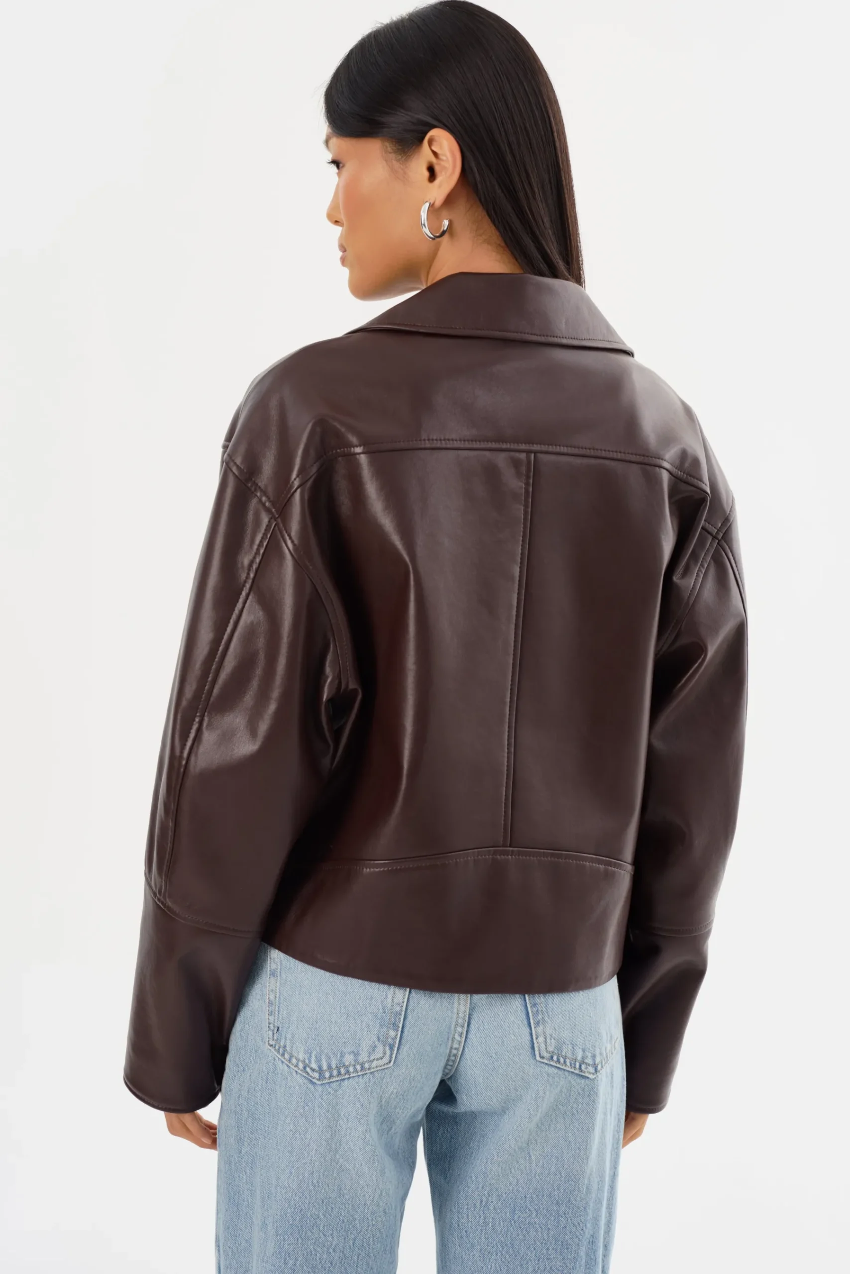 Femme LAMARQUE ANDRADE | Recycled Leather Biker Jacket