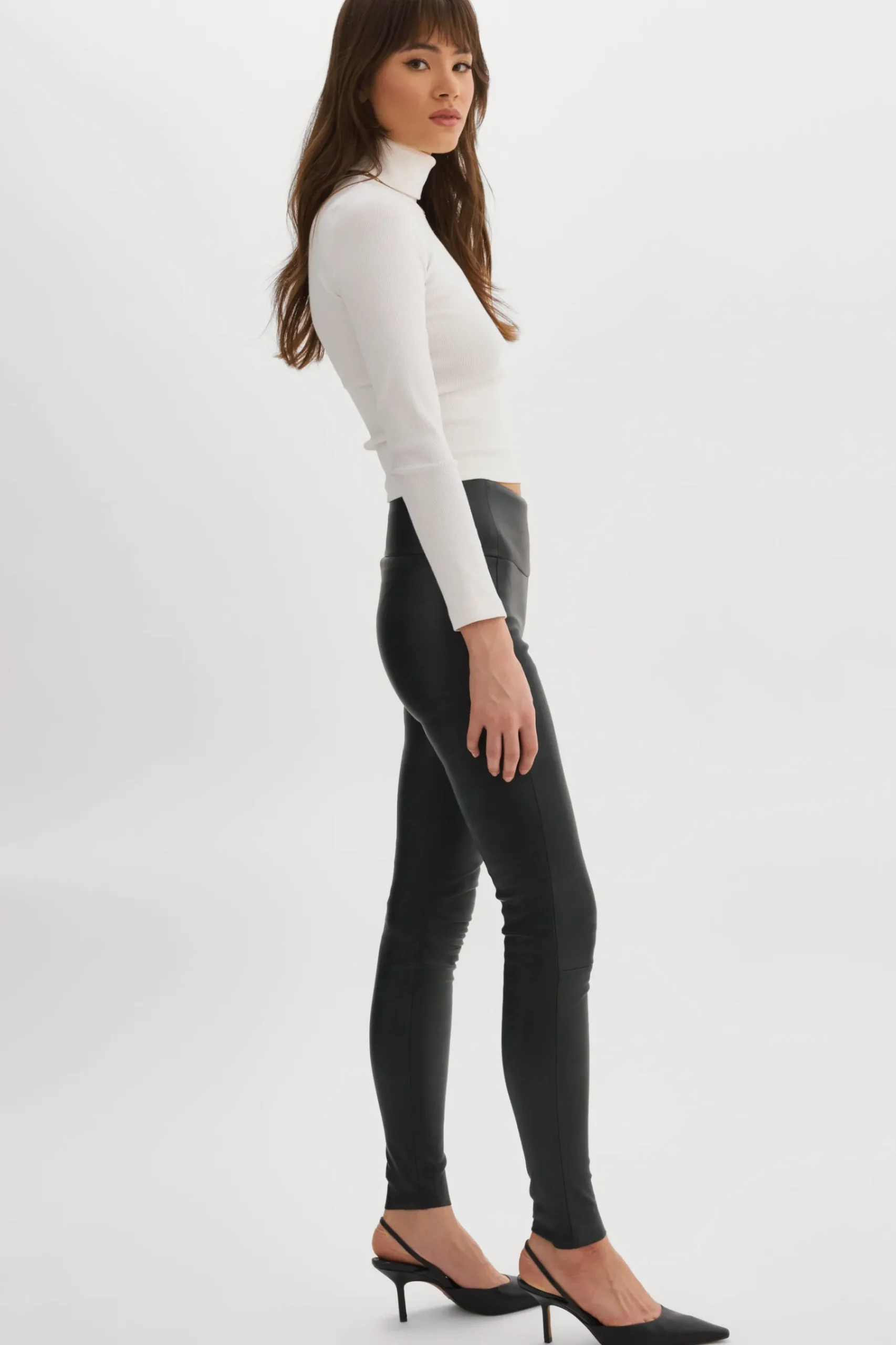 Femme LAMARQUE ANI Legging Taille Haute En Cuir