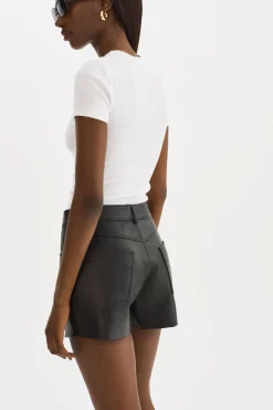 Femme LAMARQUE ANIKA | Short à Taille Haute En Cuir