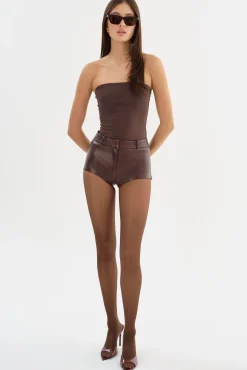 Femme LAMARQUE ANNAISE | Short Chaud En Cuir