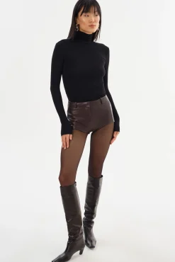 Femme LAMARQUE ANNAISE | Short Chaud En Cuir
