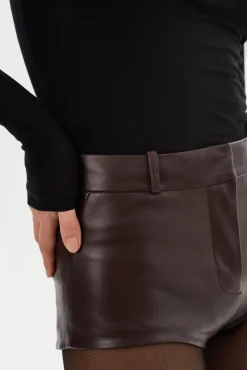 Femme LAMARQUE ANNAISE | Short Chaud En Cuir