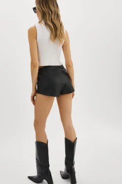 Femme LAMARQUE ANNAISE | Shorts En Cuir Moulant