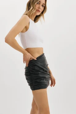Femme LAMARQUE ASTRID | Jupe Mini En Simili-cuir
