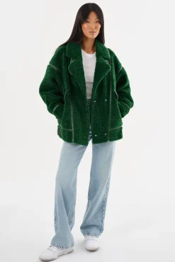 Femme LAMARQUE BADU | Oversized Faux Shearling Jacket