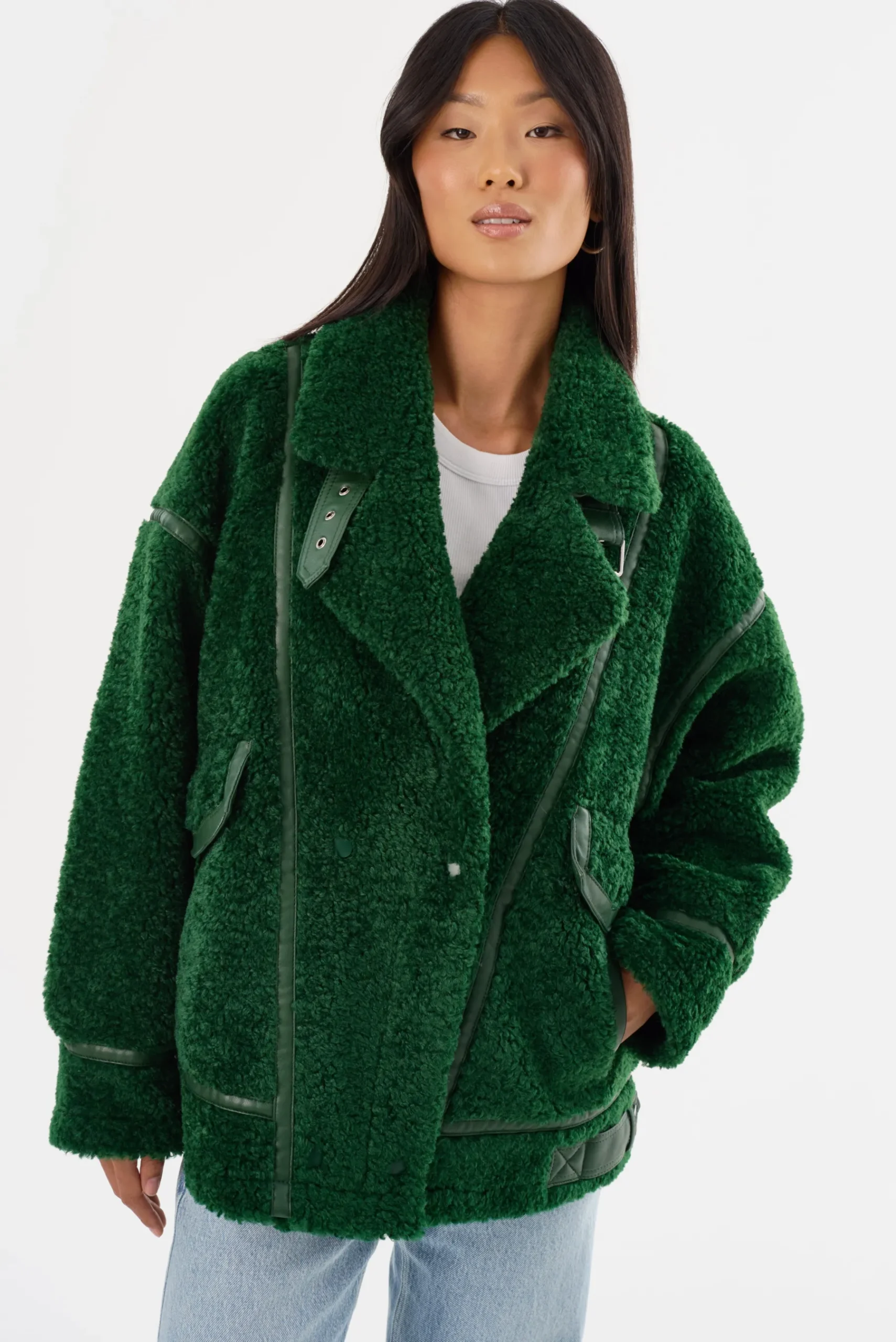 Femme LAMARQUE BADU | Oversized Faux Shearling Jacket