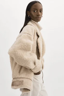 Femme LAMARQUE BADU | Veste Oversize En Fausse Peau De Mouton