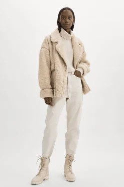 Femme LAMARQUE BADU | Veste Oversize En Fausse Peau De Mouton