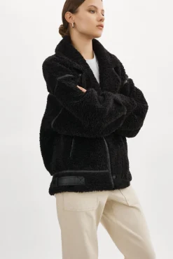 Femme LAMARQUE BADU | Veste Oversize En Fausse Peau De Mouton