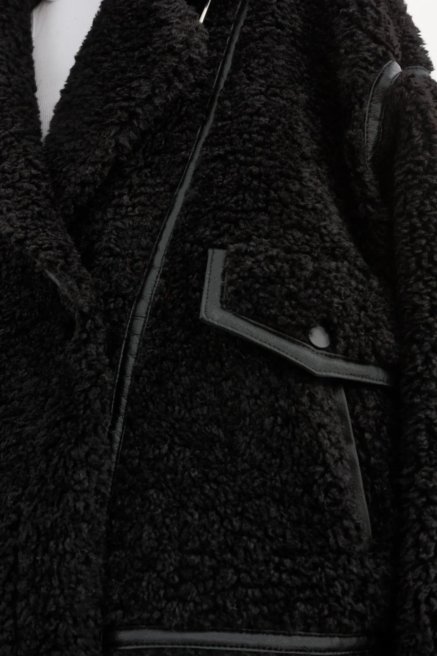 Femme LAMARQUE BADU | Veste Oversize En Fausse Peau De Mouton