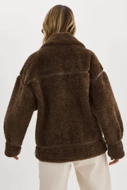 Femme LAMARQUE BADU | Veste Oversize En Fausse Peau De Mouton