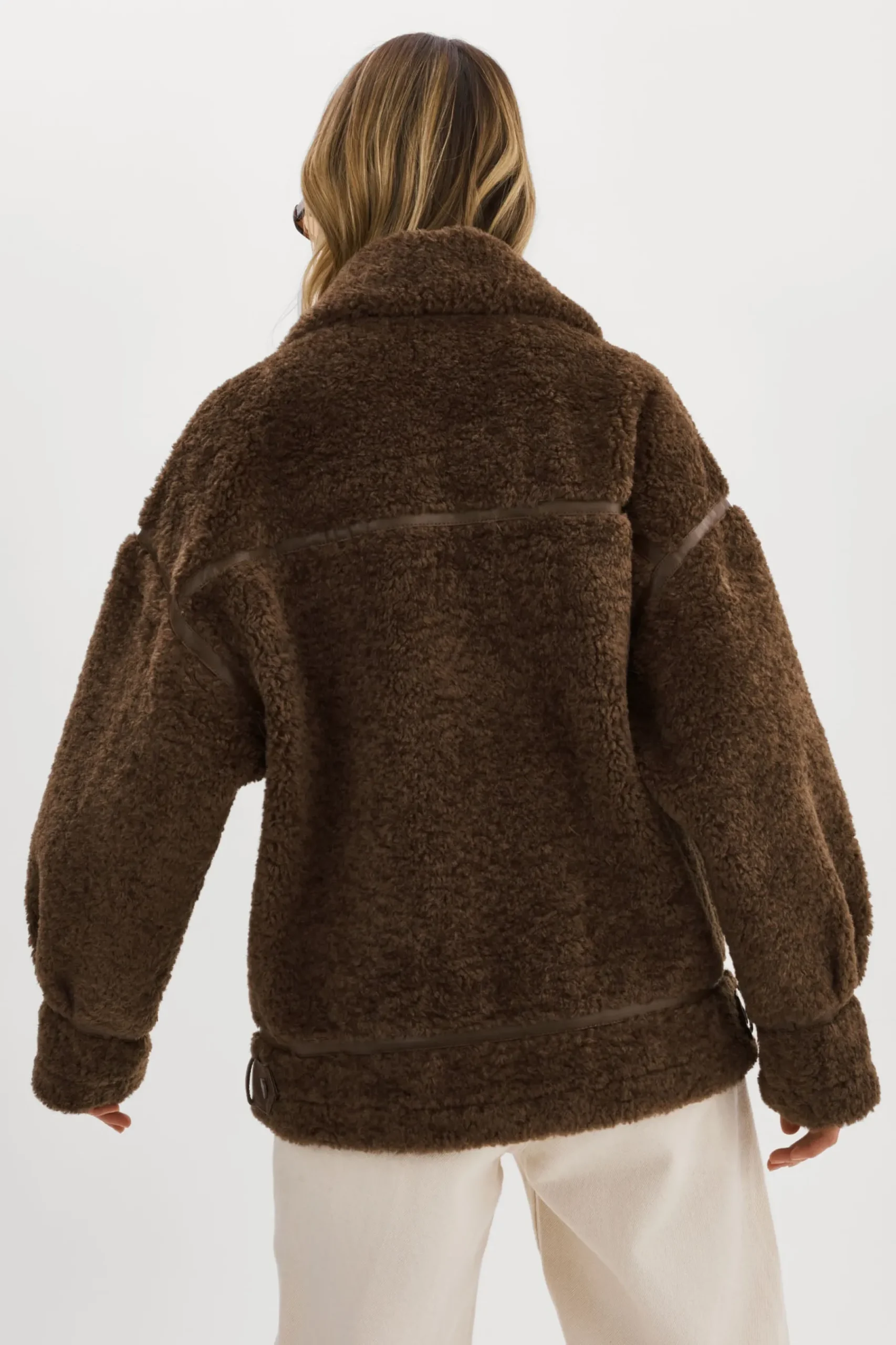 Femme LAMARQUE BADU | Veste Oversize En Fausse Peau De Mouton
