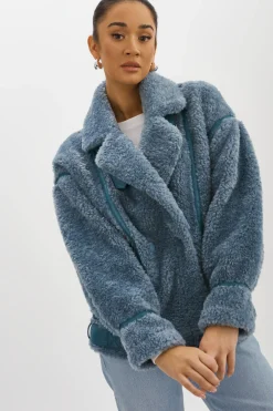 Femme LAMARQUE BADU | Veste Oversize En Fausse Peau De Mouton