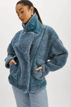 Femme LAMARQUE BADU | Veste Oversize En Fausse Peau De Mouton