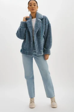 Femme LAMARQUE BADU | Veste Oversize En Fausse Peau De Mouton