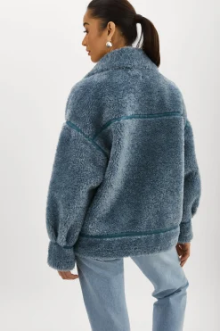 Femme LAMARQUE BADU | Veste Oversize En Fausse Peau De Mouton