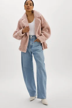 Femme LAMARQUE BADU | Veste Oversize En Fausse Peau De Mouton