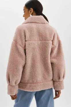 Femme LAMARQUE BADU | Veste Oversize En Fausse Peau De Mouton