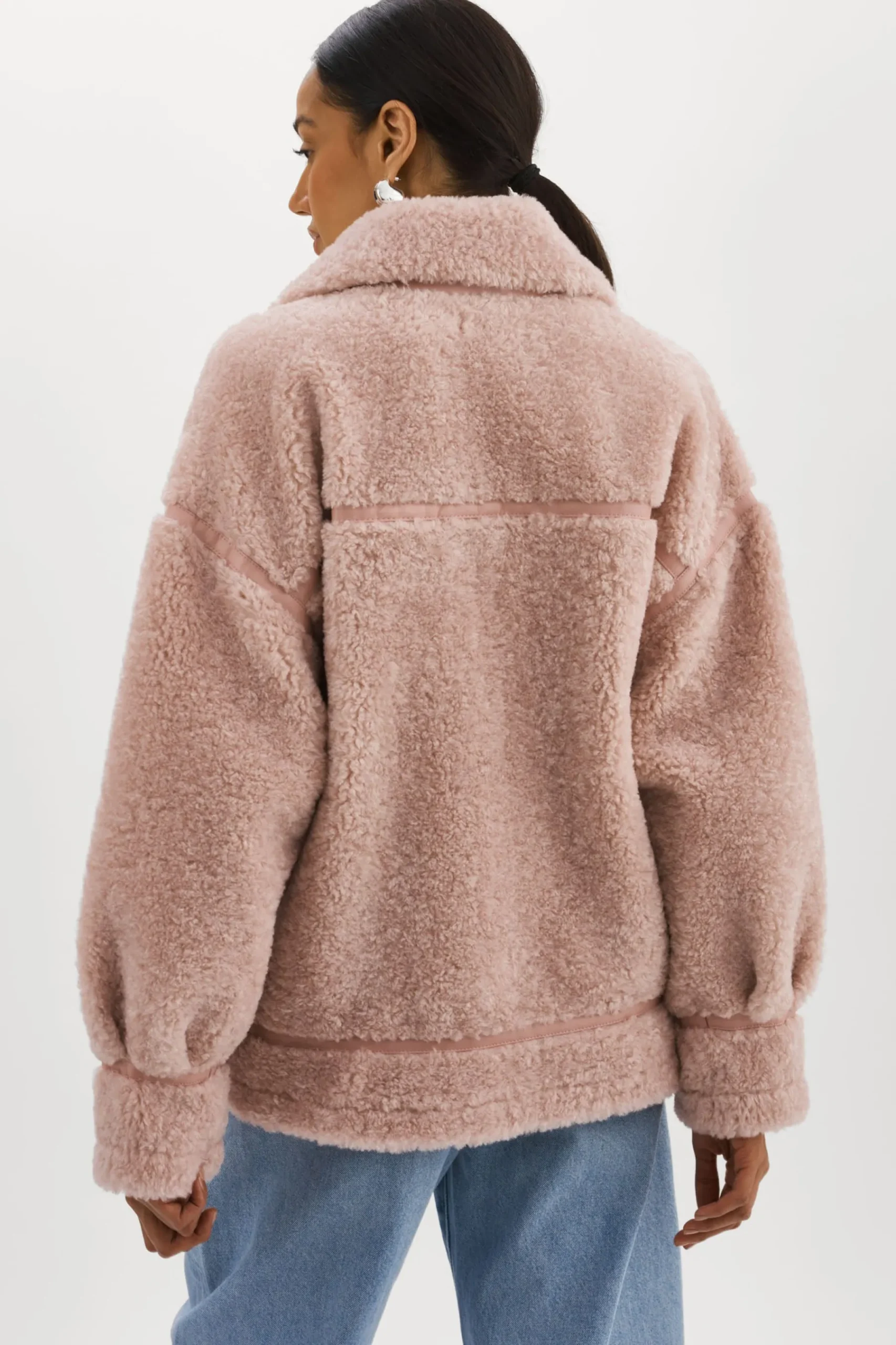 Femme LAMARQUE BADU | Veste Oversize En Fausse Peau De Mouton
