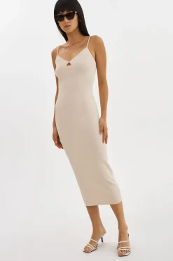 Femme LAMARQUE BETTINA | Robe En Tricot Côtelé
