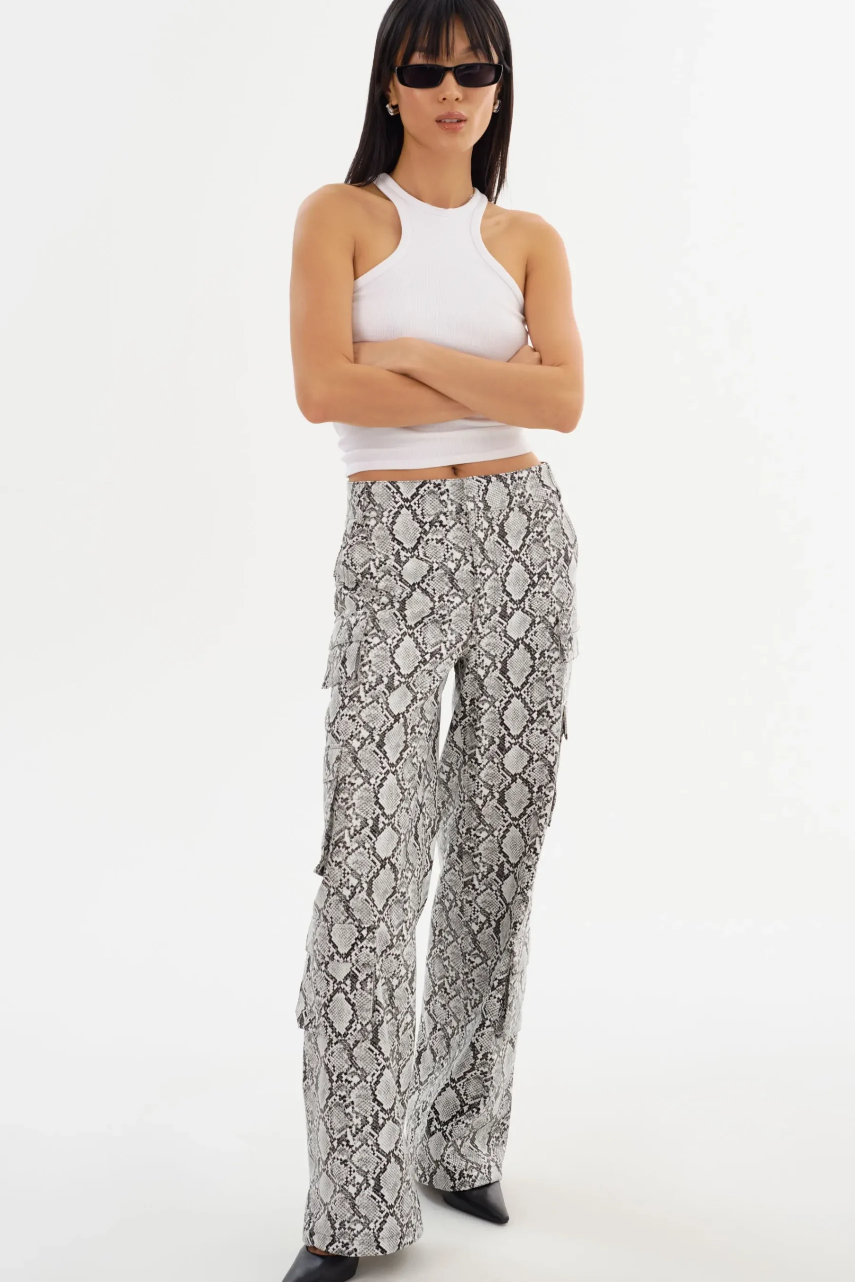 Femme LAMARQUE BOBBI | Faux Leather Cargo Pants