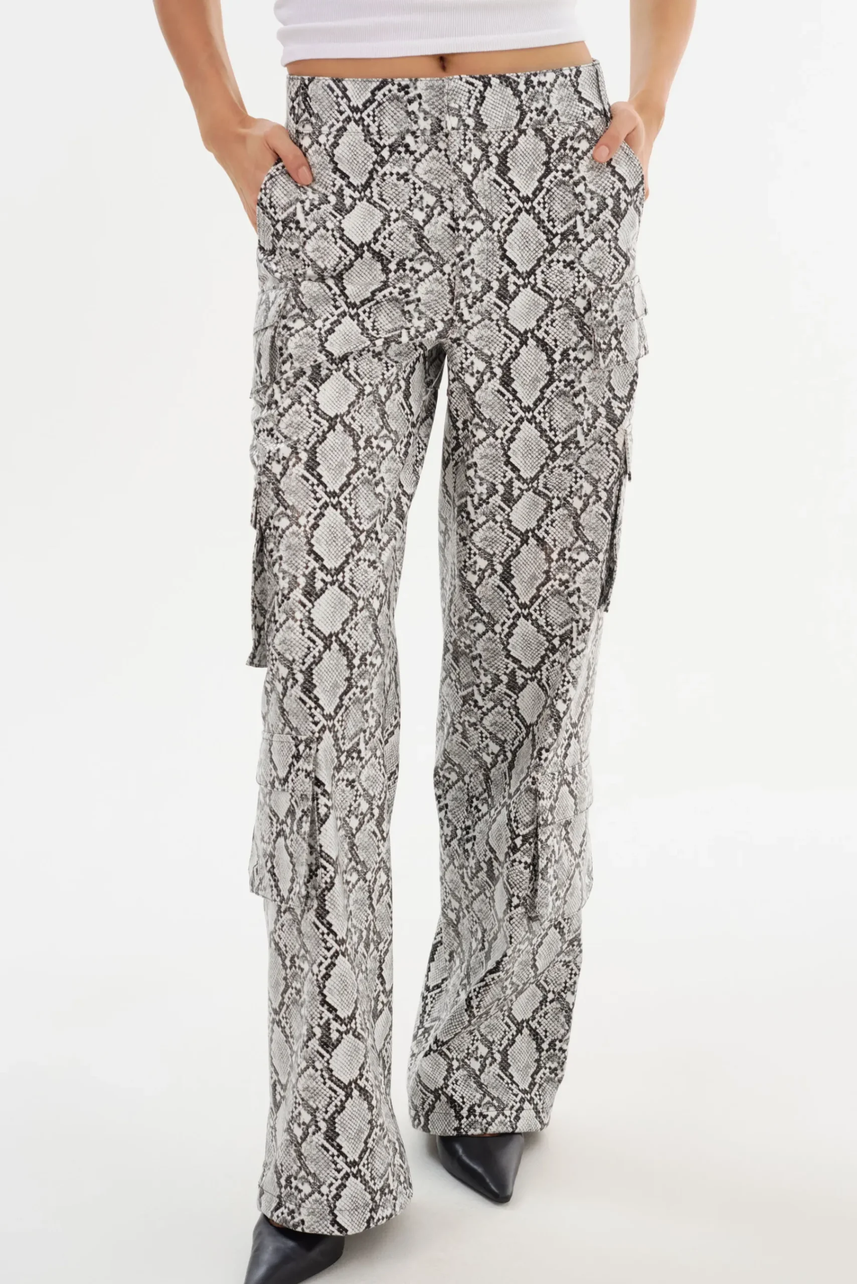 Femme LAMARQUE BOBBI | Faux Leather Cargo Pants