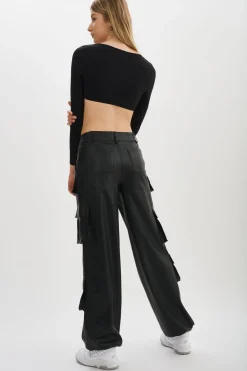 Femme LAMARQUE BOBBI | Pantalon Cargo En Similicuir