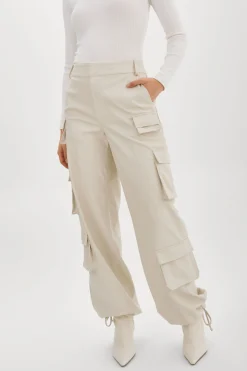 Femme LAMARQUE BOBBI | Pantalon Cargo En Similicuir