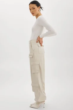Femme LAMARQUE BOBBI | Pantalon Cargo En Similicuir