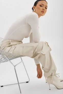 Femme LAMARQUE BOBBI | Pantalon Cargo En Similicuir