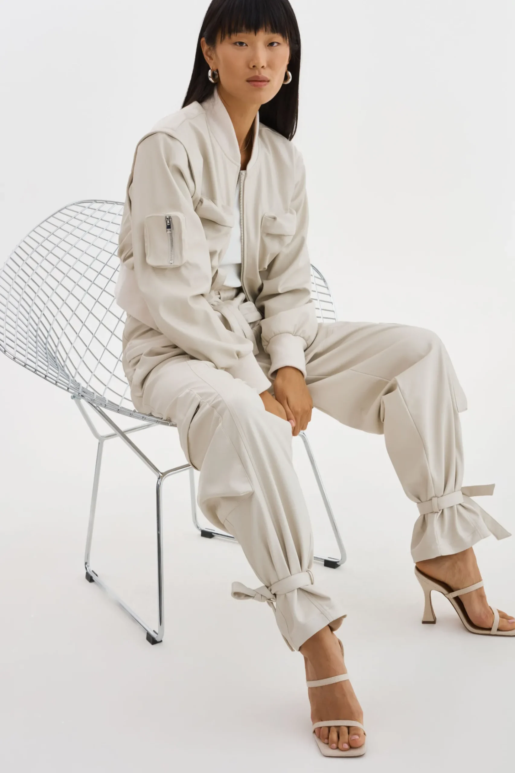 Femme LAMARQUE BRAXTON | Pantalon Cargo En Simili Cuir