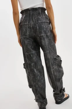 Femme LAMARQUE BRAXTON | Pantalon Cargo En Simili Cuir