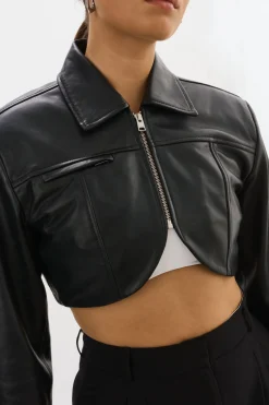 Femme LAMARQUE BRIELLE | Veste Courte En Cuir
