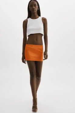 Femme LAMARQUE BRISSA | Mini-jupe En Cuir