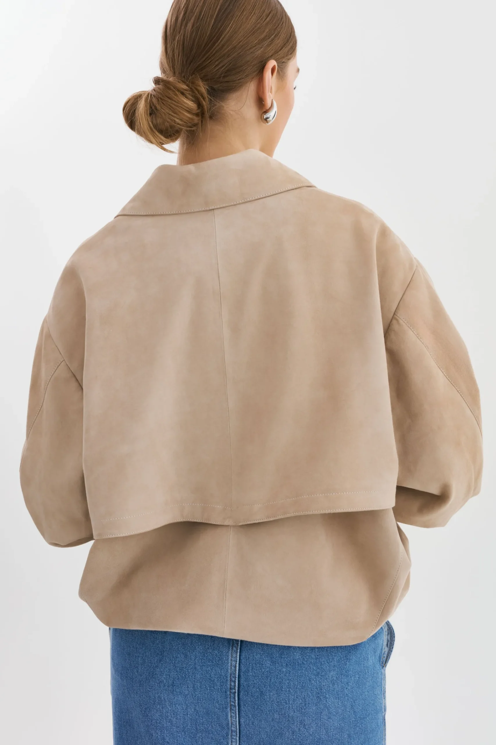 Femme LAMARQUE CADEN | Blouson Bombardier Oversize En Daim