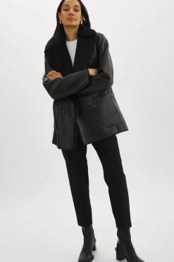 Femme LAMARQUE CAMILLE | Manteau Réversible En Fausse Peau De Mouton